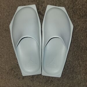 Jordan Slide Sandals in Light Gray
